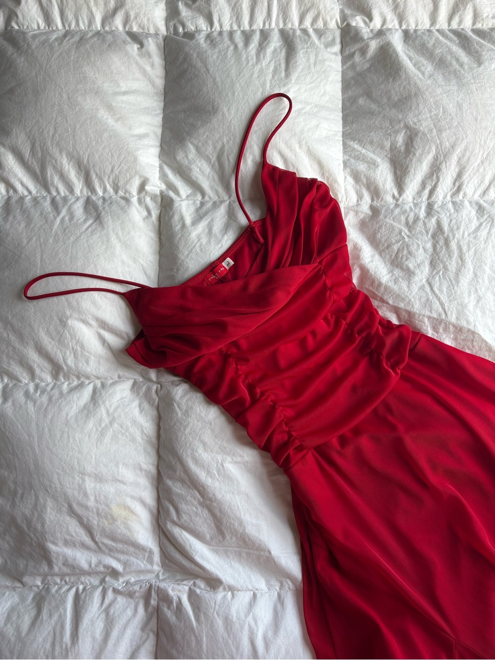 Ruby Rox Red Spaghetti Strap Prom Dress - Picture 2 of 6